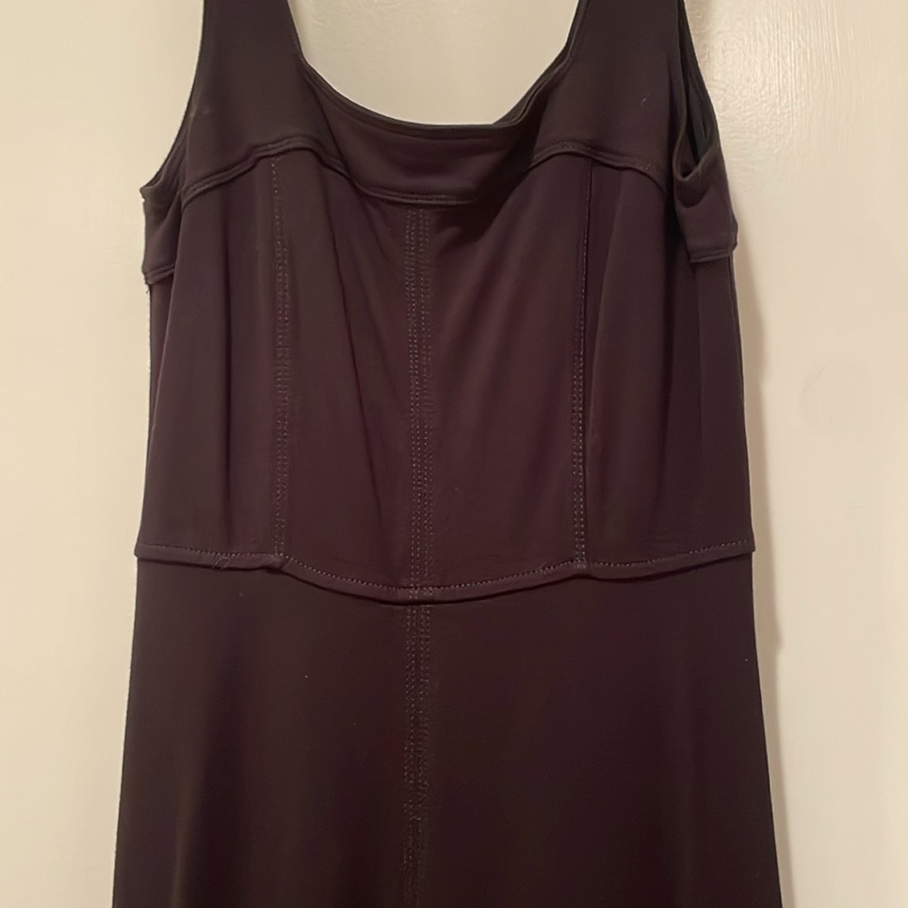 LOFT long-line black dress - Picture 2 of 8